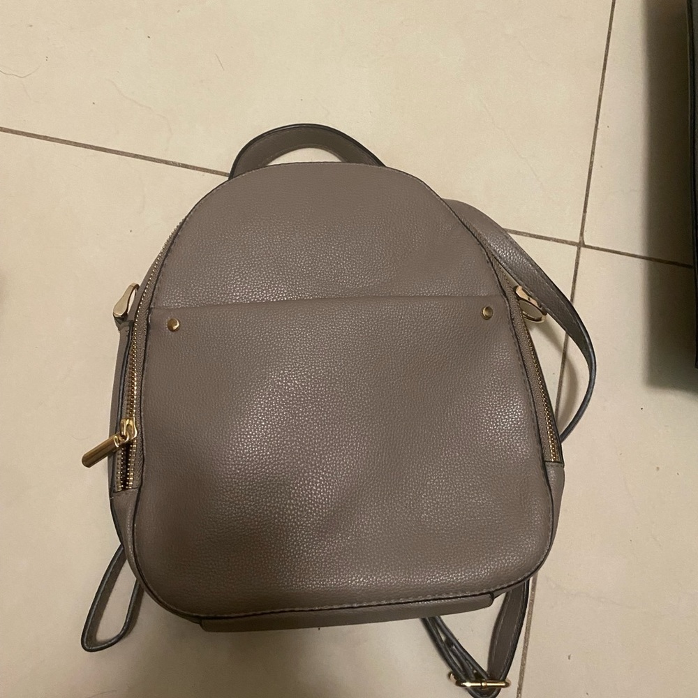 A NEW DAY - Grey backpack purse